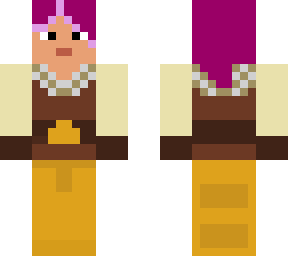huntress - lego minecraft skin - from 21168 the warped forest
