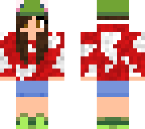 mooshroom girl - mooshroomfrog variant