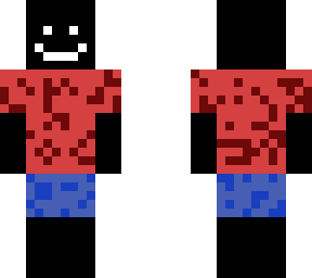 new skin (red and blue mix, black smile.)