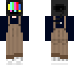 tv head w/ overalls