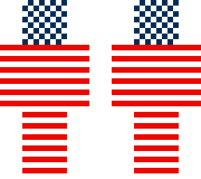 american flag man