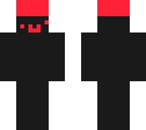 black blob with red hat
