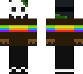 bones with moss and a rainbow sweater
