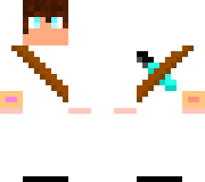 minecraft white hoodie boy