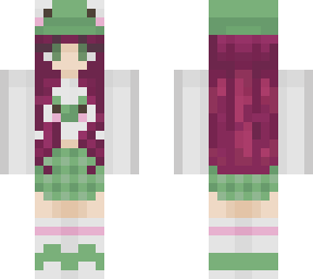 plum head frog girl