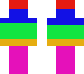 rainbow skin (first skin i made dont judge it pls)