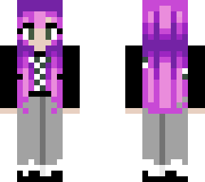 violet hair christmas joy