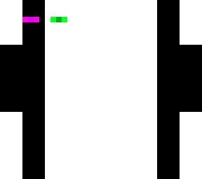 white and normal enderman