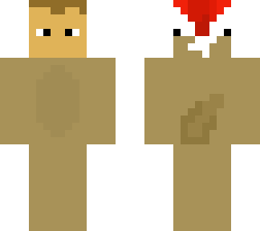 a dod pretending to be a man wearing a santa hat