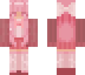 anime school girl in pink
