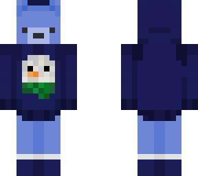 blue bear hoodie