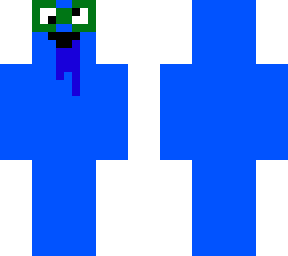 drooling blue guy