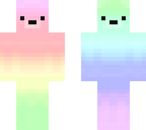two-faced rainbow pastel bear