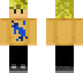 wilbursoot with blonde hair and a ghostbur scar
