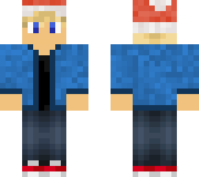 blond blue christmas guy