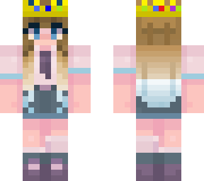 blonde female skin (with techno crown)