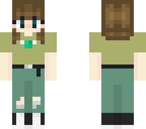 green shirt girl