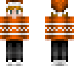 hat no. 2 orange sweater skin (edited from joltux's and cleroa's skins)