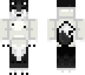 husky with a white jacket