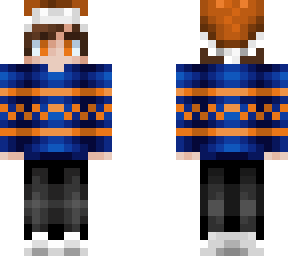 orange and blue festive christmas boy
