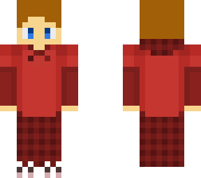 plaid boy w/ brown hair