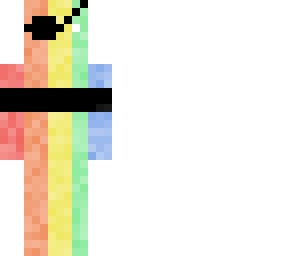 rainbow pastel guy with eyepach