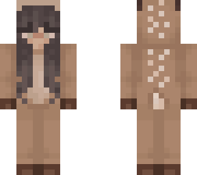 reindeer brown hair onesie