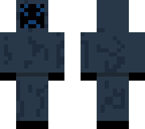 sad robot in hooded clothing