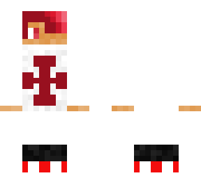 white hooded knight of the red cross