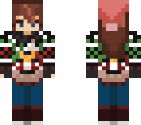 ( base used ) my christmas minecraft skin!