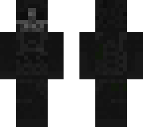 black hoodie multicam rig (skull mask)