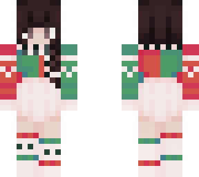 christmas brunette