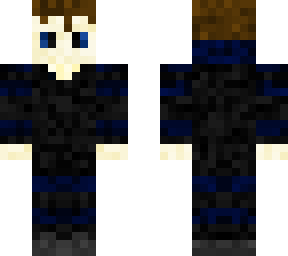 man in black and blue