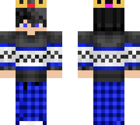 blue crown christmas guy