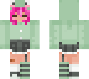 dyed hair frog girl