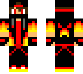 flaming hoody boy