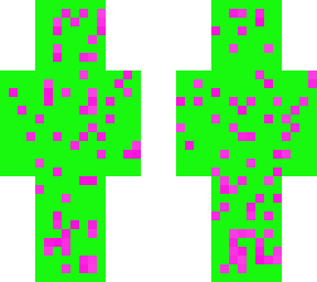 gestoord iemand (groen-roze)