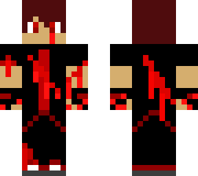 black hoody boy bloody