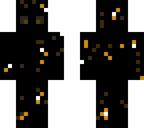 black with dark gold spots