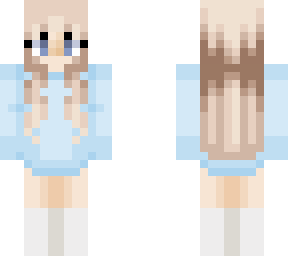 blue hoodie