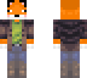 fox in clothes