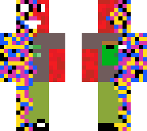 glitch red mann