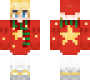 ryusei starlight with red sweater & hat