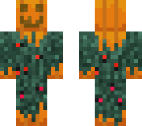 the pumpkinman - detailed (yew needle dress)