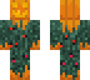 the pumpkinman - detailed (yew needle dress, lit)
