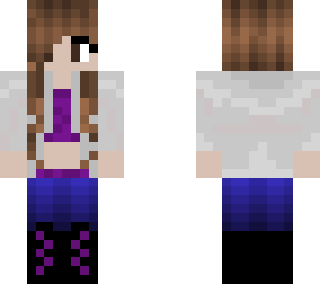 girl in crop top and jumper
