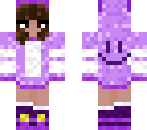 girl with purple hoodie