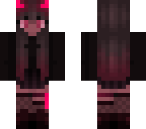 glowing pink girl (new eyes)
