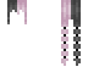 black and pink split bubble braids