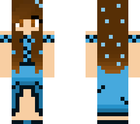 blue dress girl